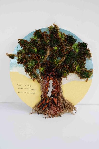 The Last Green Flame - a Paint Artowrk by Soudeh Pourbehi